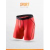 SPORT boxer long rouge  haut de gamme LOIC HENRY