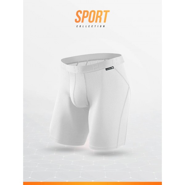 SPORT boxer long blanc haut de gamme Loïc Henry ENRY