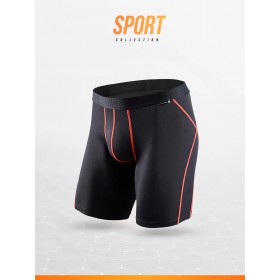SPORT boxer long noir haut de gamme LOIC HENRY