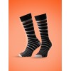 Chaussette lignée foncée imprimé jacquard Loïc Henry
