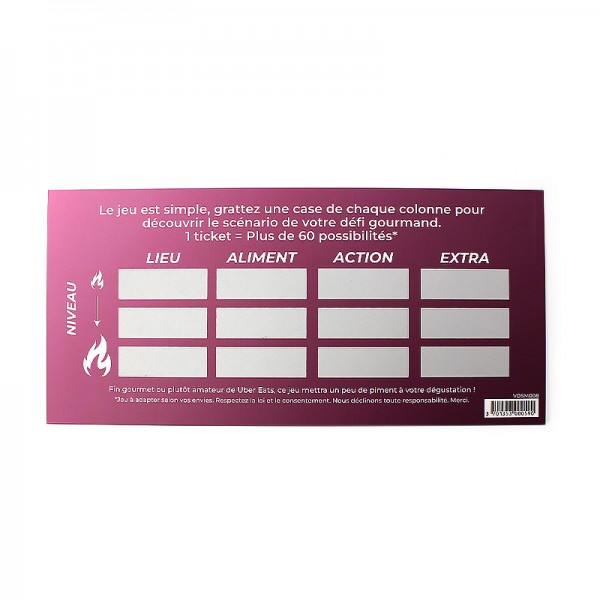 Carte à gratter Tentation - Spécial Cul-inaire