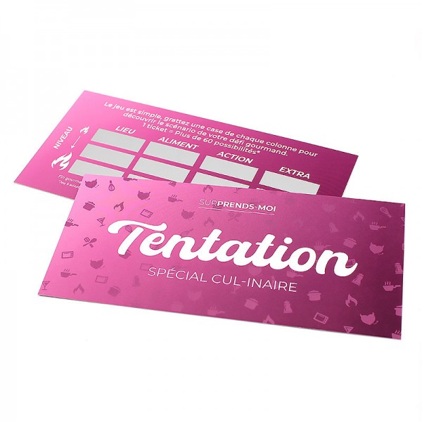 Carte à gratter Tentation - Spécial Cul-inaire