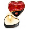 Mini bougie de massage pêche de vigne boîte coeur 35ml