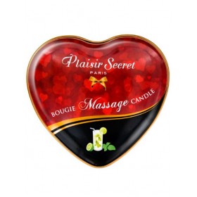 Mini bougie de massage mojito boîte coeur 35ml