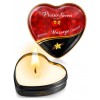 Mini bougie de massage à la vanille boîte coeur 35ml -