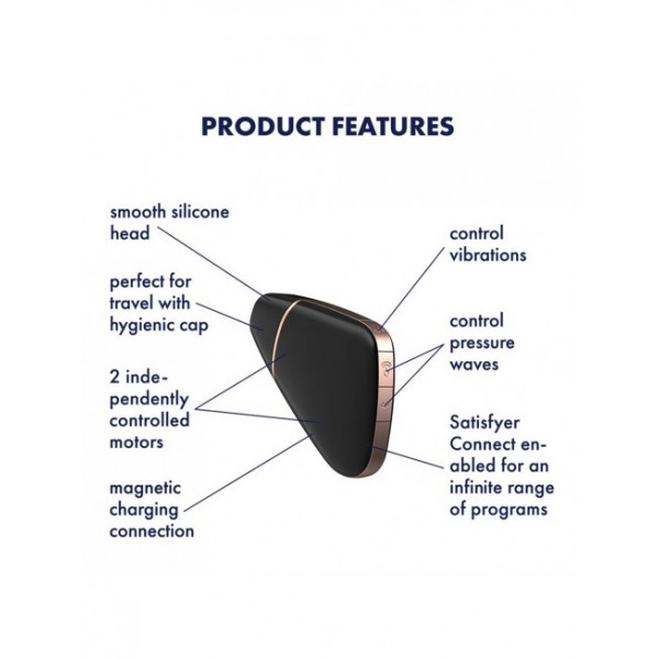 Stimulateur noir Satisfyer Love Triangle