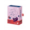 Stimulateur pour couple connecté violet Double JOY