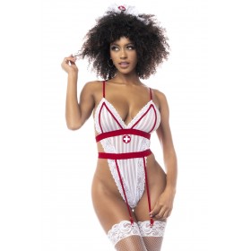 Costume infirmière avec body et serre-tête