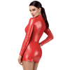 Noir Handemade F367 Bombshell Robe Moulante ouverte Red