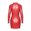 Noir Handemade F367 Bombshell Robe Moulante ouverte Red