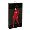 Combinaison Rouge F353  ORGIA  - Noir Handmade