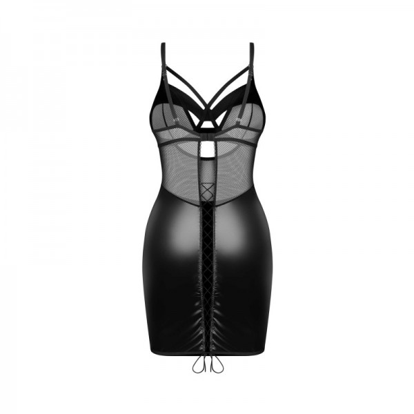 Nuisette et string noir DOMINNA  - Madonna Lingerie