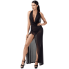 F373 Onyx Robe longue liquide
