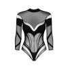 Body noir manches longues B135  - Obsessive