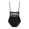 Body / Teddy 810 noir dentelle raffinée - Obsessive