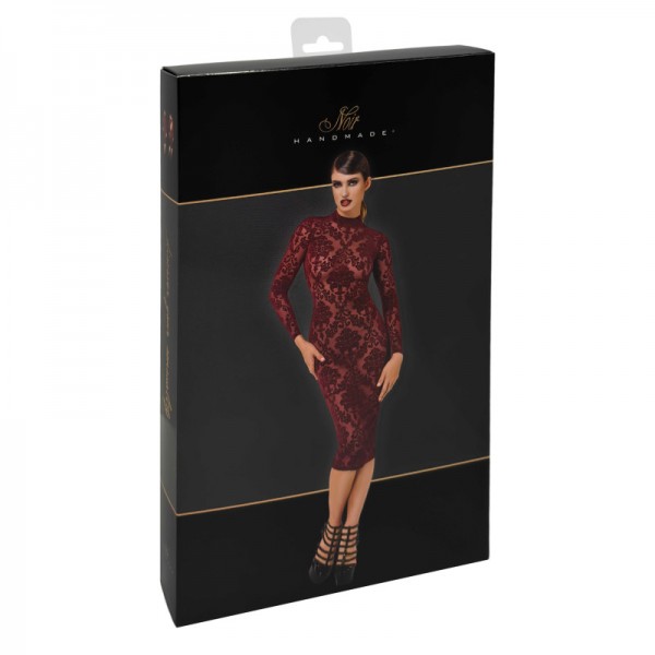 Robe mi-longue F384 Kink Royal bordeaux - Madonna Lingerie