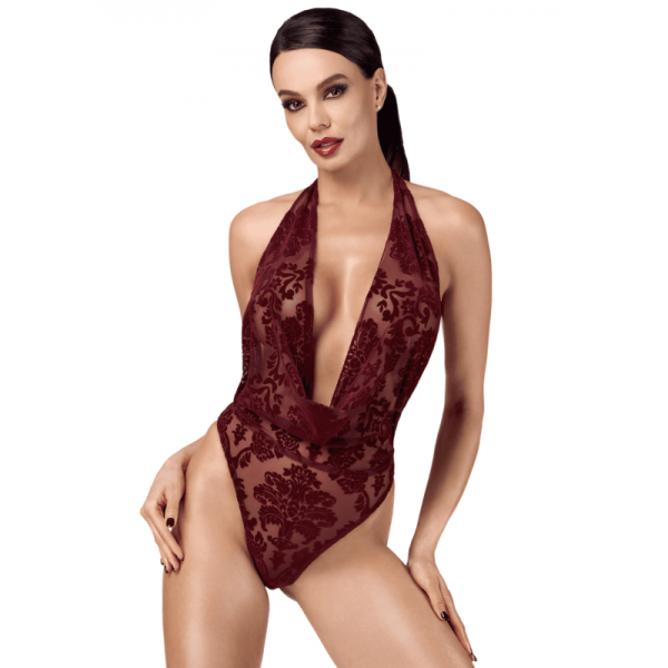 Body Kink Royal F386 bordeaux  -Noir Handmade