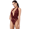 Body Kink Royal F386 bordeaux  -Noir Handmade