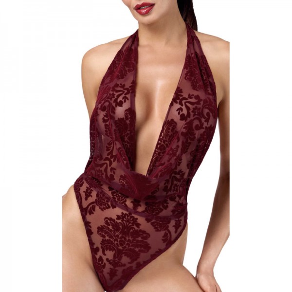 Body Kink Royal F386 bordeaux  -Noir Handmade