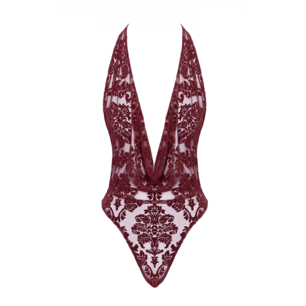 Body Kink Royal F386 bordeaux  -Noir Handmade