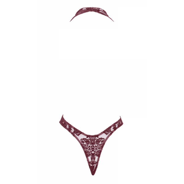 Body Kink Royal F386 bordeaux  -Noir Handmade
