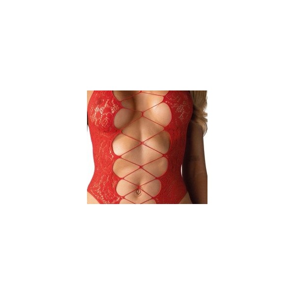 B120 Body-Teddy ouvert - rouge