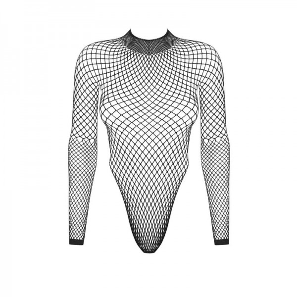 B125 Body noir maille transparente