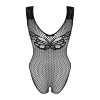 Body / Teddy noir sexy en  maille B134