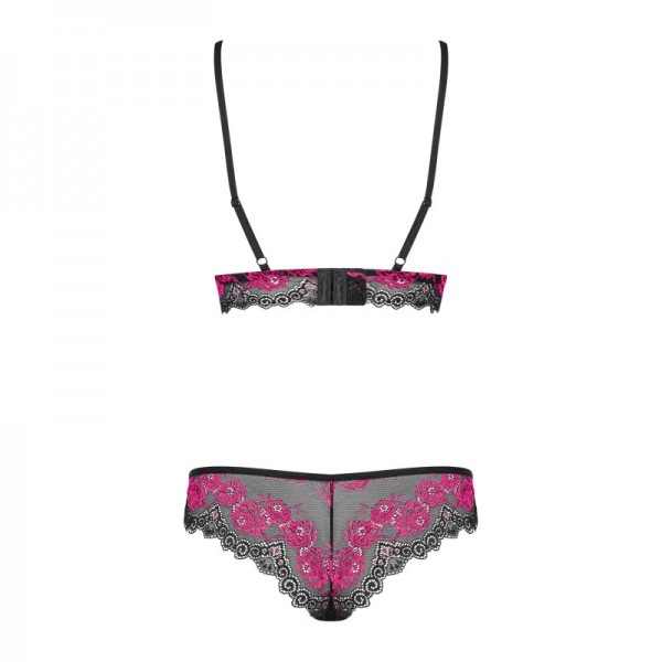 Ensemble 2 pièces TULIA- Noir & Fuchsia