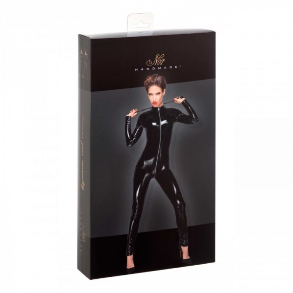 combinaison F188 en PVC & longue fermeture - Noir Handmade