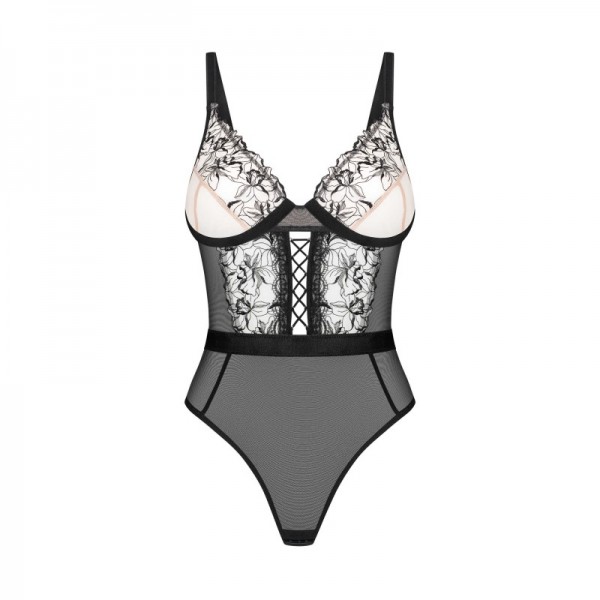 Body noir Vila Blanes – Gamme Luxueuse   - Obsessive                                           -  Madonna Lingerie