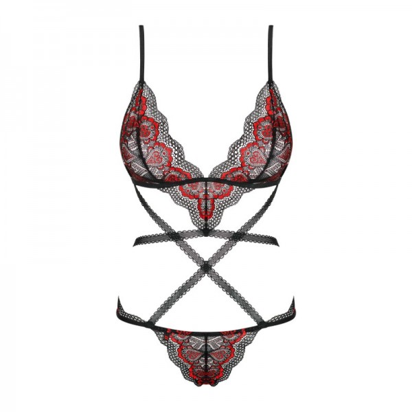 Body MEGIES rouge & noir - Obsessive