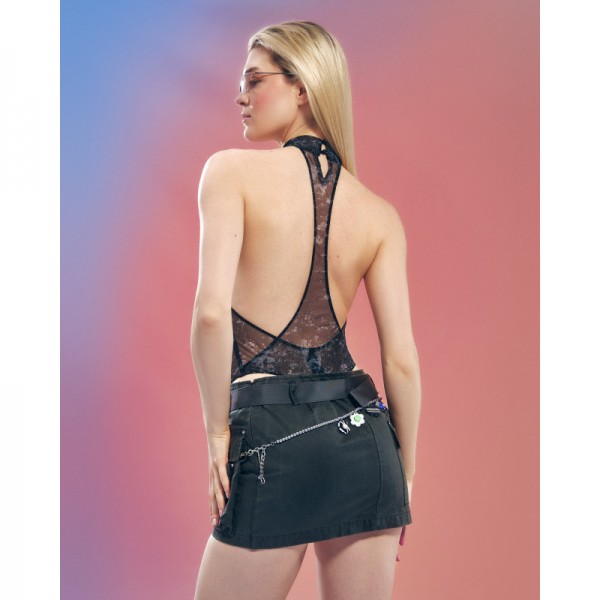 Body CORROSIS noir transparent  - Madonna Lingerie -