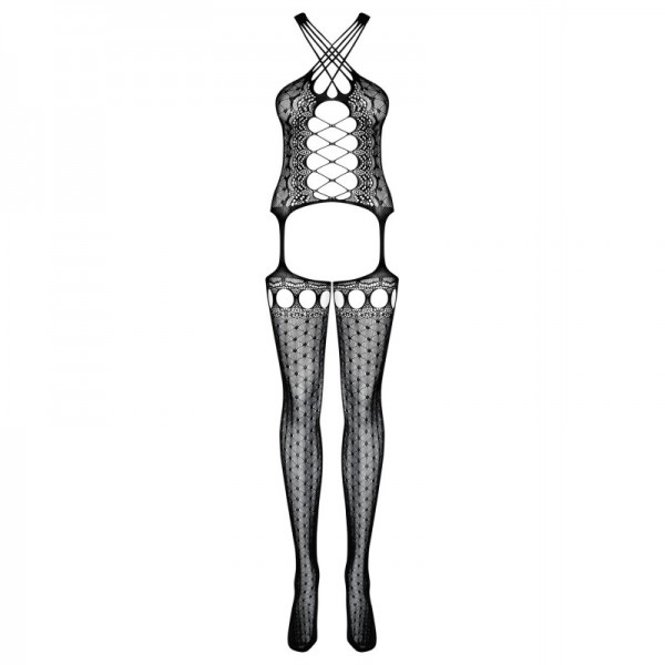 Bodystocking noir G313  -Madonna Lingerie -