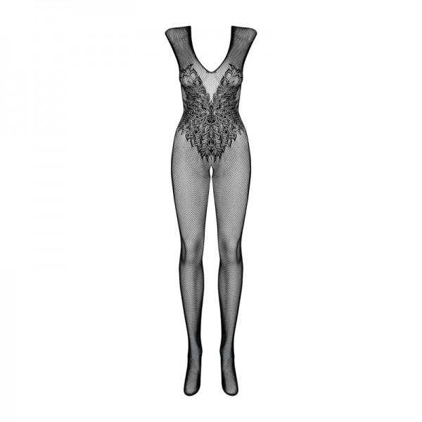 Bodystocking raffiné noir N112