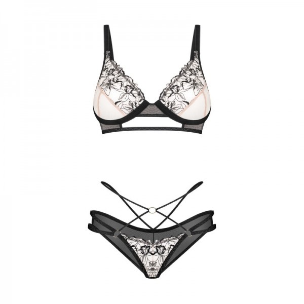 Ensemble 2 pièces lingerie glamour florale VILA BLANES