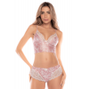 Ensemble 2 pièces rose dentelle confort et sensualité