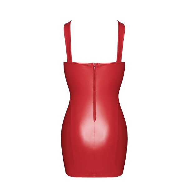 Mini robe lacée rouge BOMBSHELL F364  -Noir Handmade