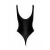 Body F244 avec ourlet inférieur échancré   - Noir Handmade