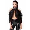 Bolero chic et sensuel F349 OPIUM  - Noir Handmade