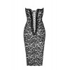 Robe corset Catalyst F301 dentelle-  Noir Handmade
