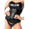 Corset Mysteria F334 wetlook - Noir Handmade
