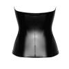 Corset Mysteria F334 wetlook - Noir Handmade
