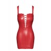 Mini robe lacée rouge BOMBSHELL F364  -Noir Handmade
