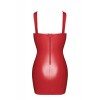 Mini robe lacée rouge BOMBSHELL F364  -Noir Handmade