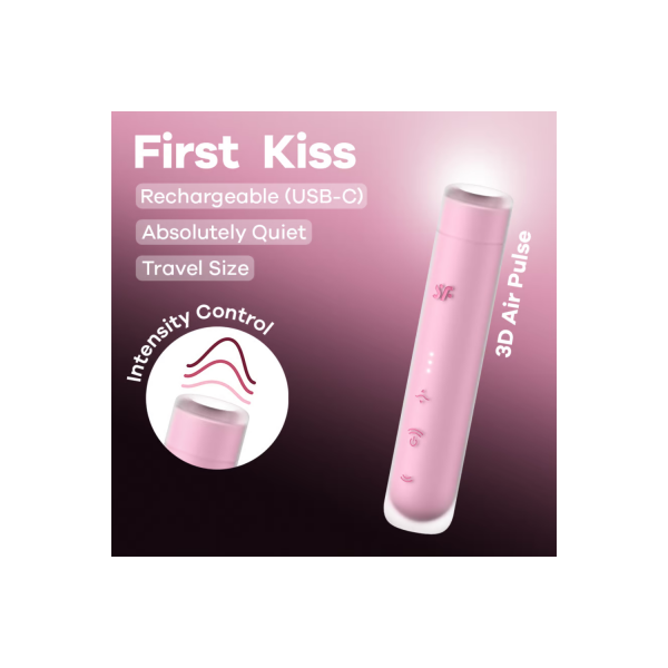Stimulateur clitoridien de voyage First Kiss - Satisfyer