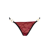 String bordeaux avec anneaux détachables