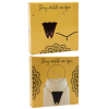 String en dentelle marron  ouvert avec chaînes dorées