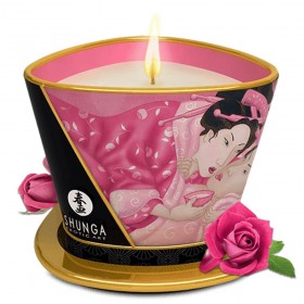 Bougie de massage pétales de roses 170ml  - Shunga
