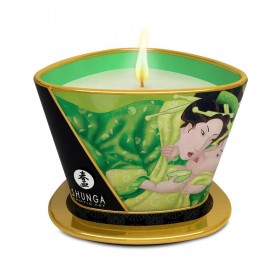 Bougie de massage naturelle au thé vert 170ml  - Shunga